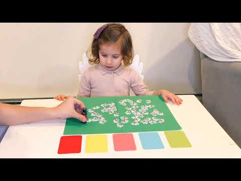 Sorting and counting activity for toddlers / ვსწავლობთ ფერებს